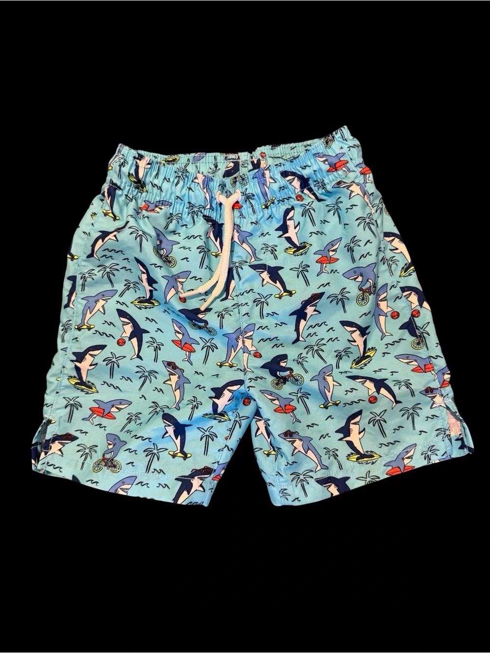 NWOT Children’s Place Shark Bike Rashguard Set with Swim Shorts